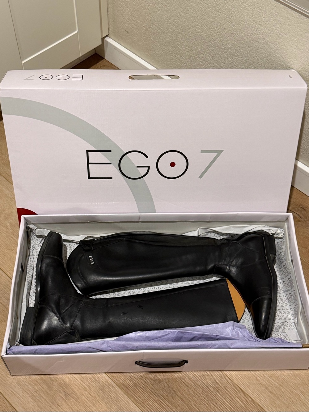 Black Ego7 Orion equestrian riding boots